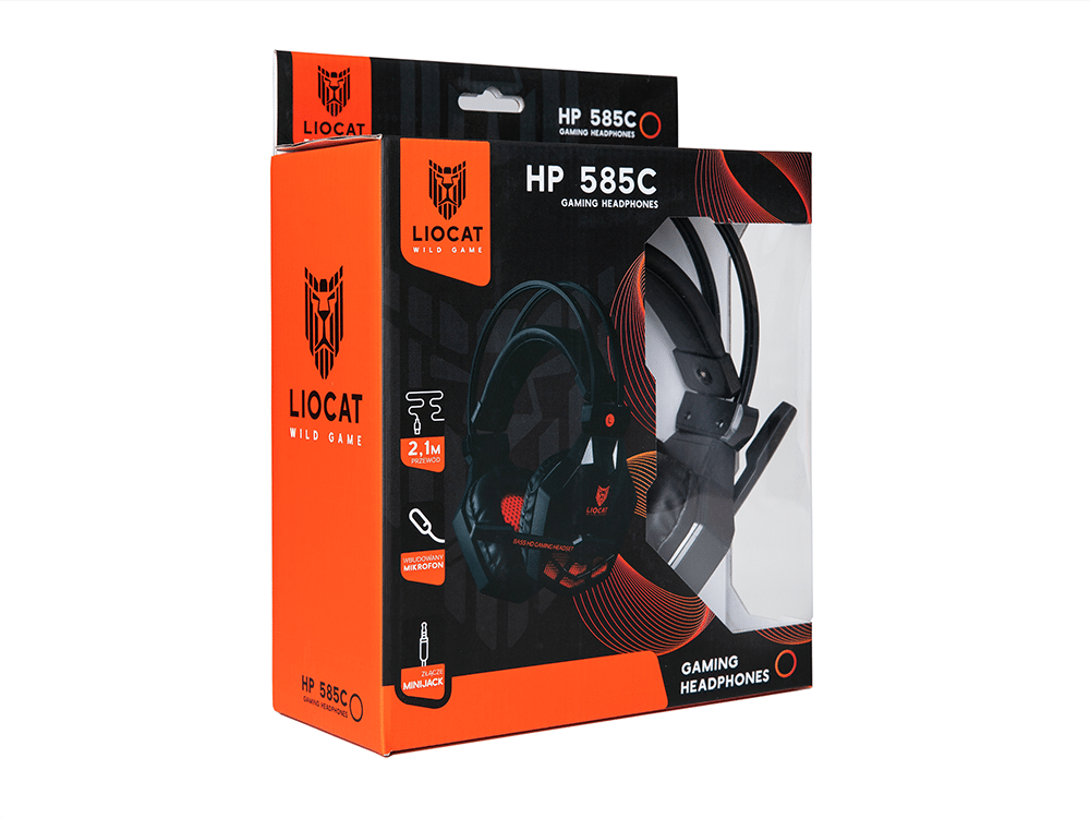 Casque Gaming Liocat 585C Noir avec Microphone