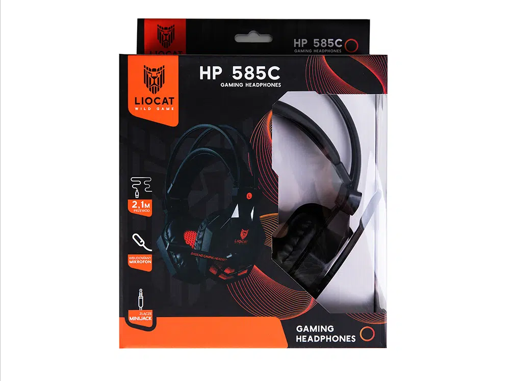 Casque Gaming Liocat 585C Noir avec Microphone