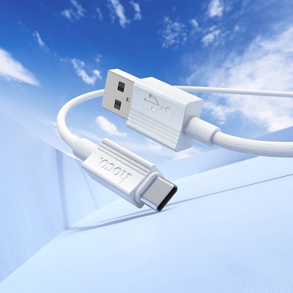 Cable HOCO USB Type C 3A X107 1 m Blanc