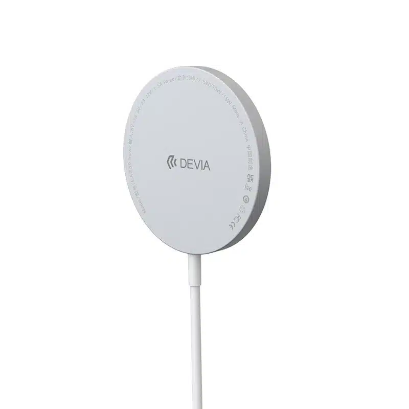 Chargeur Inductif DEVIA Smart 15W MagSafe Blanc