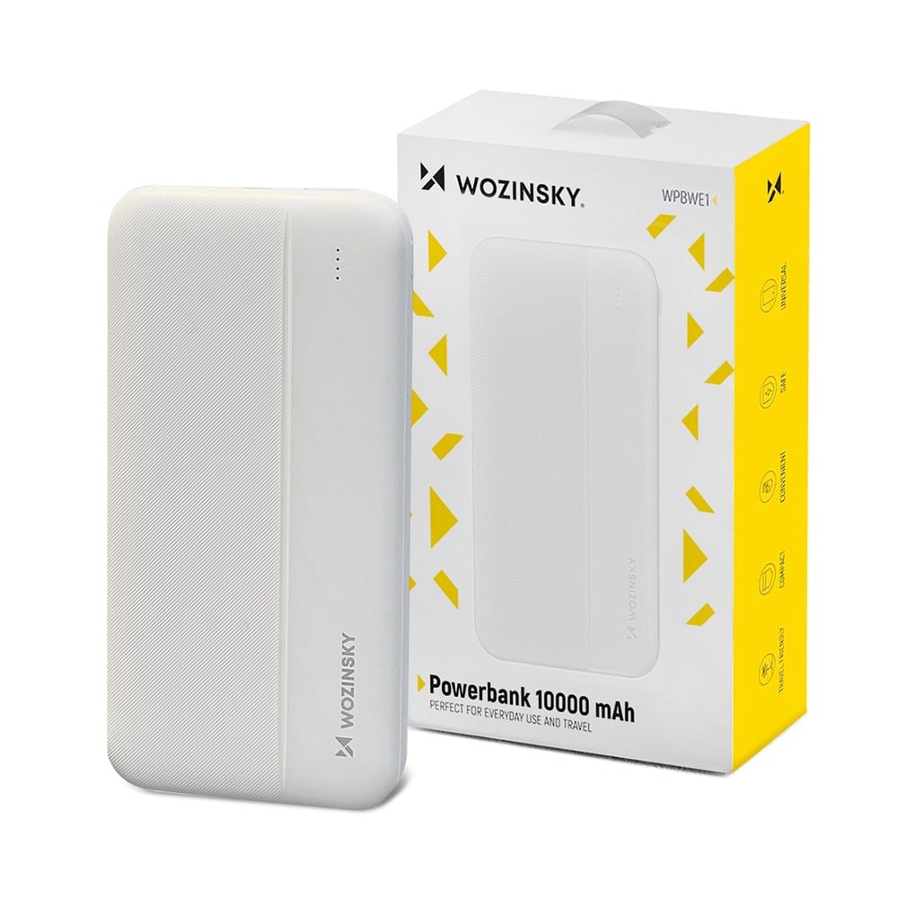 Powerbank WOZINSKY WPBWE1 10000 mAh 2x USB Blanc